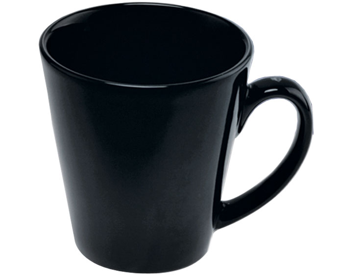 TAZA CONICA NEGRA C713